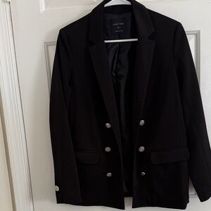 Love Tree Classic Black Blazer with Metallic Buttons